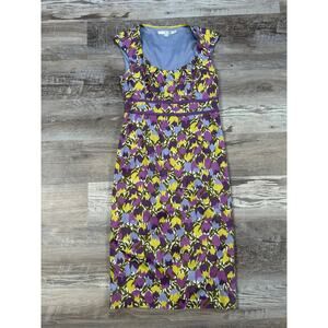 Boden Sleeveless Tulip Floral Pencil Easter Dress Size 2 US (UK 6)